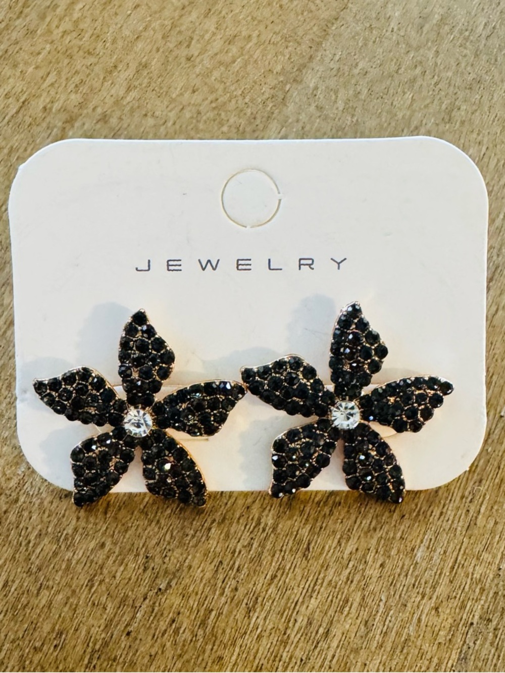 Fashion Jewelry Flower Rhinestone Earrings